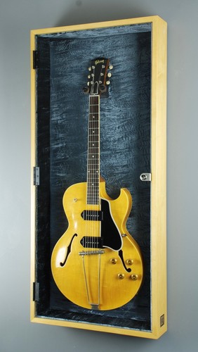 Vitrine guitare placage bois