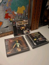 Lot Jeux PS1 STAR WARS REBEL ASSAULT II COMMAND & CONQUER TOM RIDER BIG BOX...