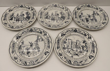 *5 ASSIETTES A DESSERT PORCELAINE PYROC MICRO ONDES LE ROY LOUIS XVI BASTILLE  D