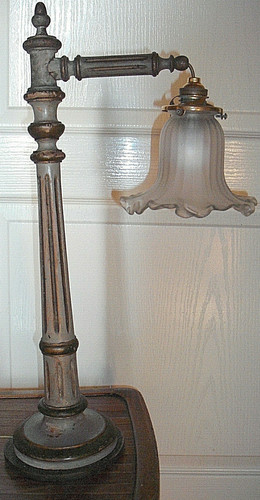 Ancienne lampe poser pied - poser,