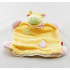 Doudou plat marionnette vache