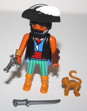 PLAYMOBIL 4915 PIRATE AVEC SINGE OEUF DE PAQUES COMPLET