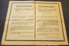 Affiche Allemande  remise des