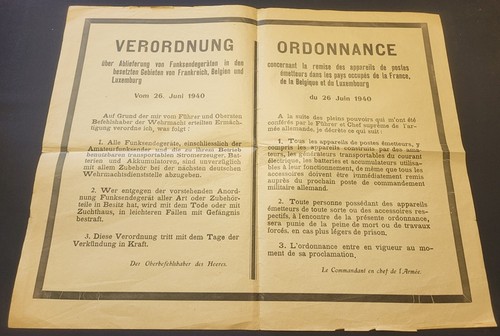 Affiche allemande remise des - affiche,