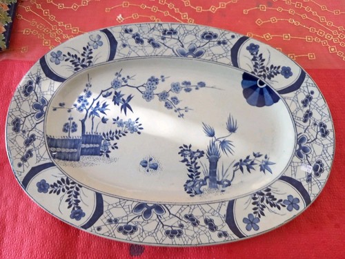 Plat ovale ancien - ovale,
