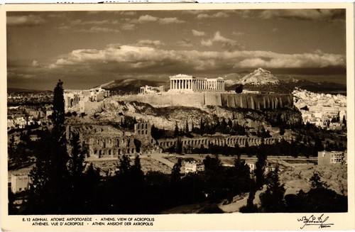 Cpa athens acropol - cpa,