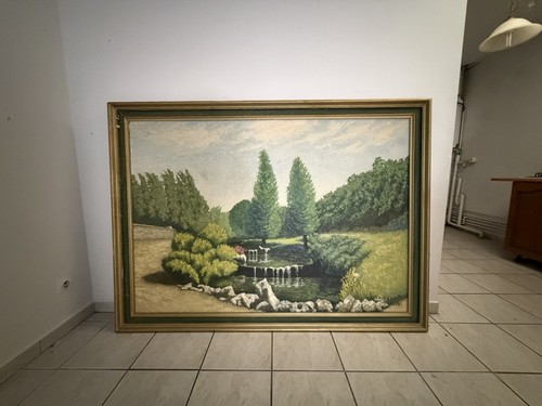 Tableau peinture huile paysage