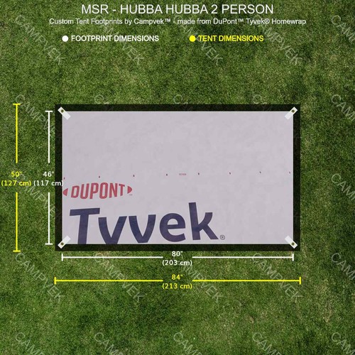 Tyvek footprint for the - footprint,