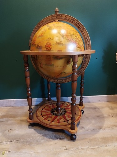 Globe bar bois meuble - globe,