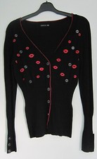 Gilet noir châle - et,