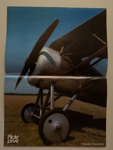 Poster ancien avion spad - ancien,