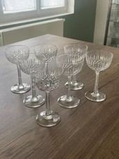 7 anciens verre à vin cristal