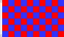 DRAPEAU DAMIER ROUGE ET BLEU