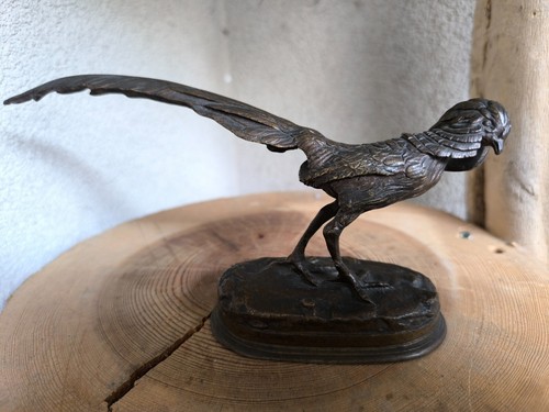 Sculpture bronze faisan - en, de