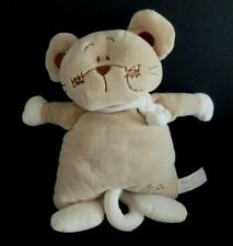 G2/2. DOUDOU PELUCHE MUSICAL TIAMO SOURIS OURS BEIGE MARRON BLANC ETAT NEUF*