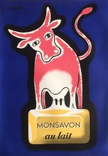 RAYMOND SAVIGNAC (d'après) affiche MONSAVON réédition 1980