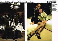 PUBLICITE ADVERTISING 014   1972   CHESTERFIELD  bas & collants  ( 2 pages)