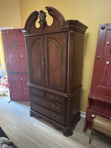 Chippendale armoire wardrobe - chippendale,
