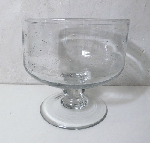 Grande coupe verre bullé - grande,