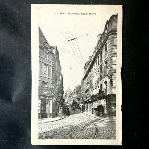 Cpa calvados caen rue saint - caen,