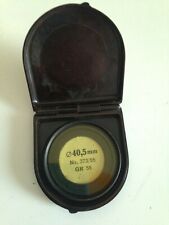 ZEISS IKON filtre dans  boite bakélite G0 diamètre 40.5 GR55 Nr 373/55       2