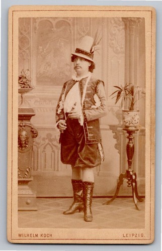 Cdv 1880 acteur costume - 1880,