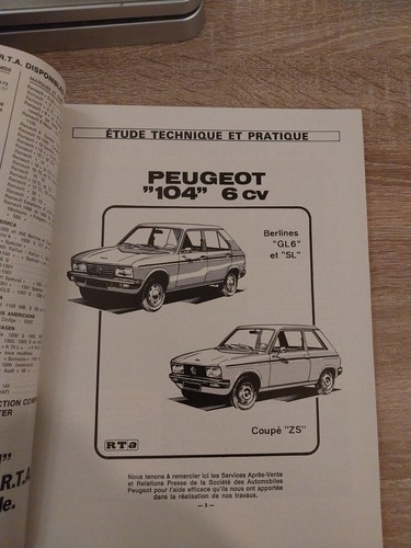 Revue technique peugeot 104 - revue,