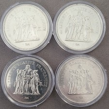 Lot 4 Pièce 50 Francs Argent