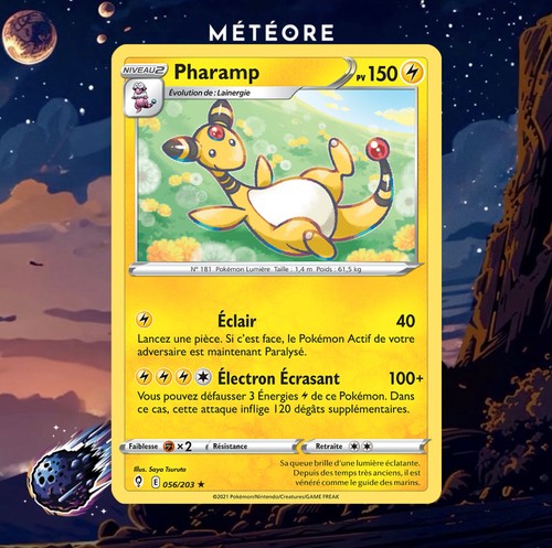 Carte pokémon pharamp 056 - carte,