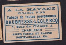 Ancienne   étiquette allumettes  Belgique  BN152317 A la Havane  Cigare
