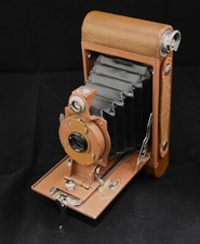 Appareil photo KODAK rainbow hawkeye n°2 folding model B marron soufflet noir