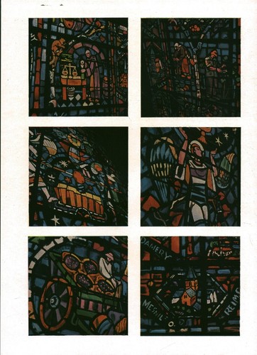 Document ancien vitrail - , de