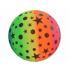 Fluo Étoile Aire de Jeux Balle 15cm - Petit Enfants Arc-en-Ciel Caoutchouc