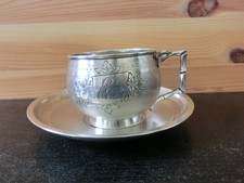 TASSE + SOUS TASSE ARGENT