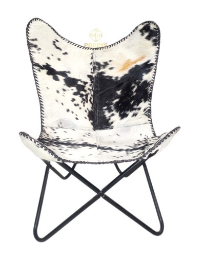 Cuir vache papillon - vache, chaise