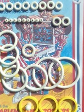 FLIPPER.BALLY-HARLEM GLOBETTROTERS-KIT ELASTIQUES (doigt de flipper jaune)