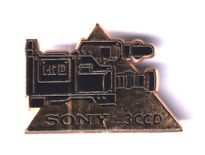 RARE PINS PIN'S .. TV RADIO MUSIQUE JAPON SONY FRANCE VIDEO CAMERA 3CCD BIG ~FR