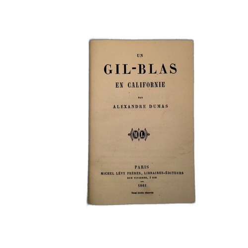 Alexandre dumas gil blas - alexandre, un