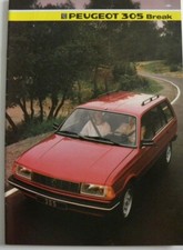 Brochure PEUGEOT 305 break modèle 1985