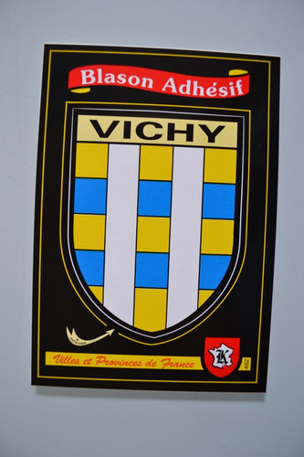 Vichy carte postale blason - vichy,