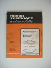 REVUE TECHNIQUE RTA CITROËN ID 19 B 1967-SIMCA 1300 & 1301