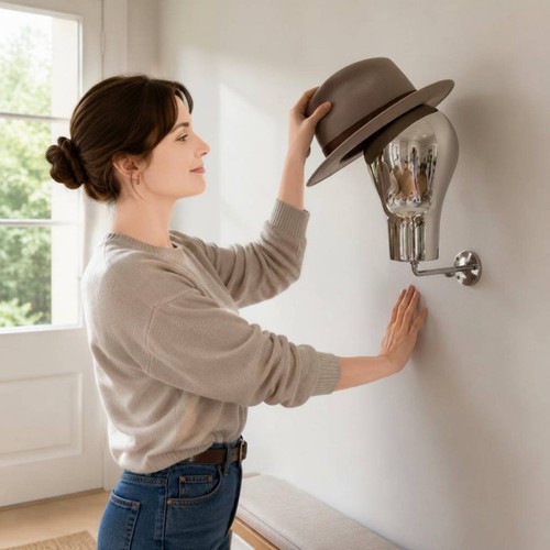 Support chapeau mural en - mural,