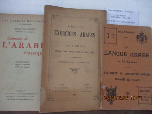 Langue arabe ouvrages - langue,