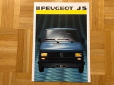 Brochure Peugeot J5 1986