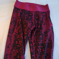 Pantalons Adidas Femme Ask Aiq2 Pull-On Tights Power Berry/Impression XXS Tight