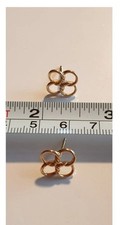 Tiffany & Co. Quadrifoglio (4 Leaf Clover) Peretti 18k Y Gold earrings. 