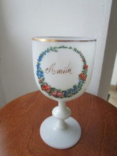 Grand Verre en opaline Blanche