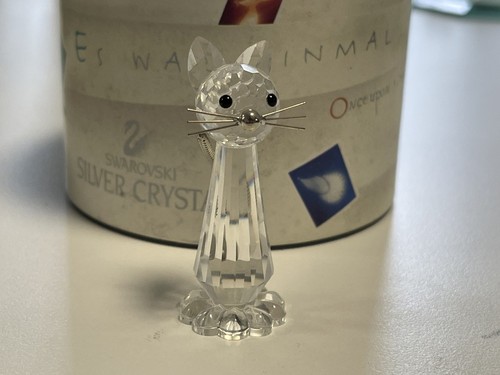 Figurine swarovski 183274 chat - swarovski,