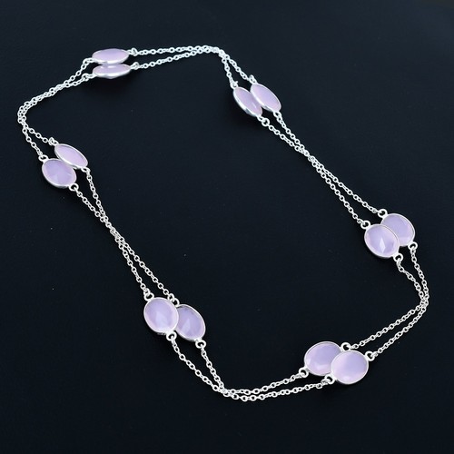 Collier ovale pierres