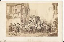 Photo ancienne - La Noce par Louis Knaus CDV Goupil Thème peinture Art